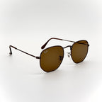 Ray-Ban RB3548-N Hexagonal Gunmetal – Verres Marron