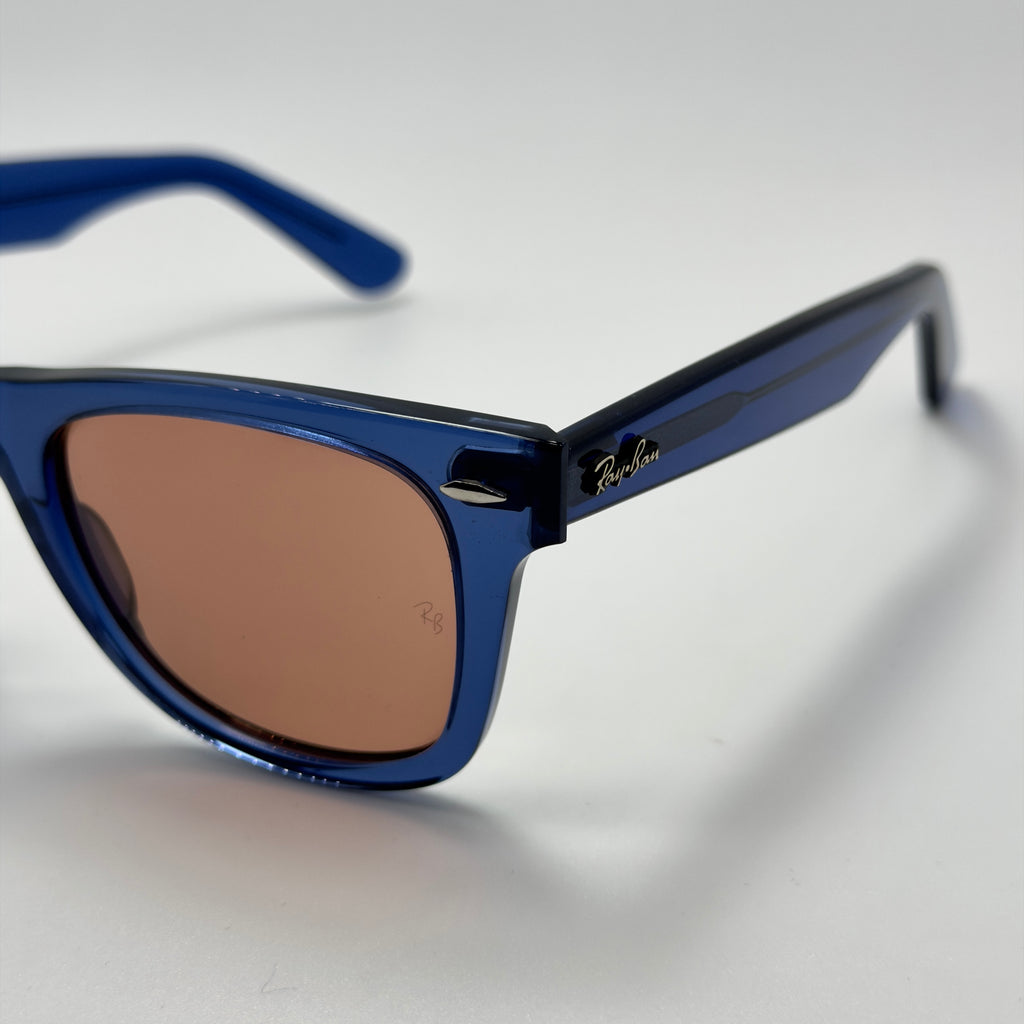 Ray-Ban Wayfarer Crystal Blue RB 2140 6587/C5 (Taille 50-22)