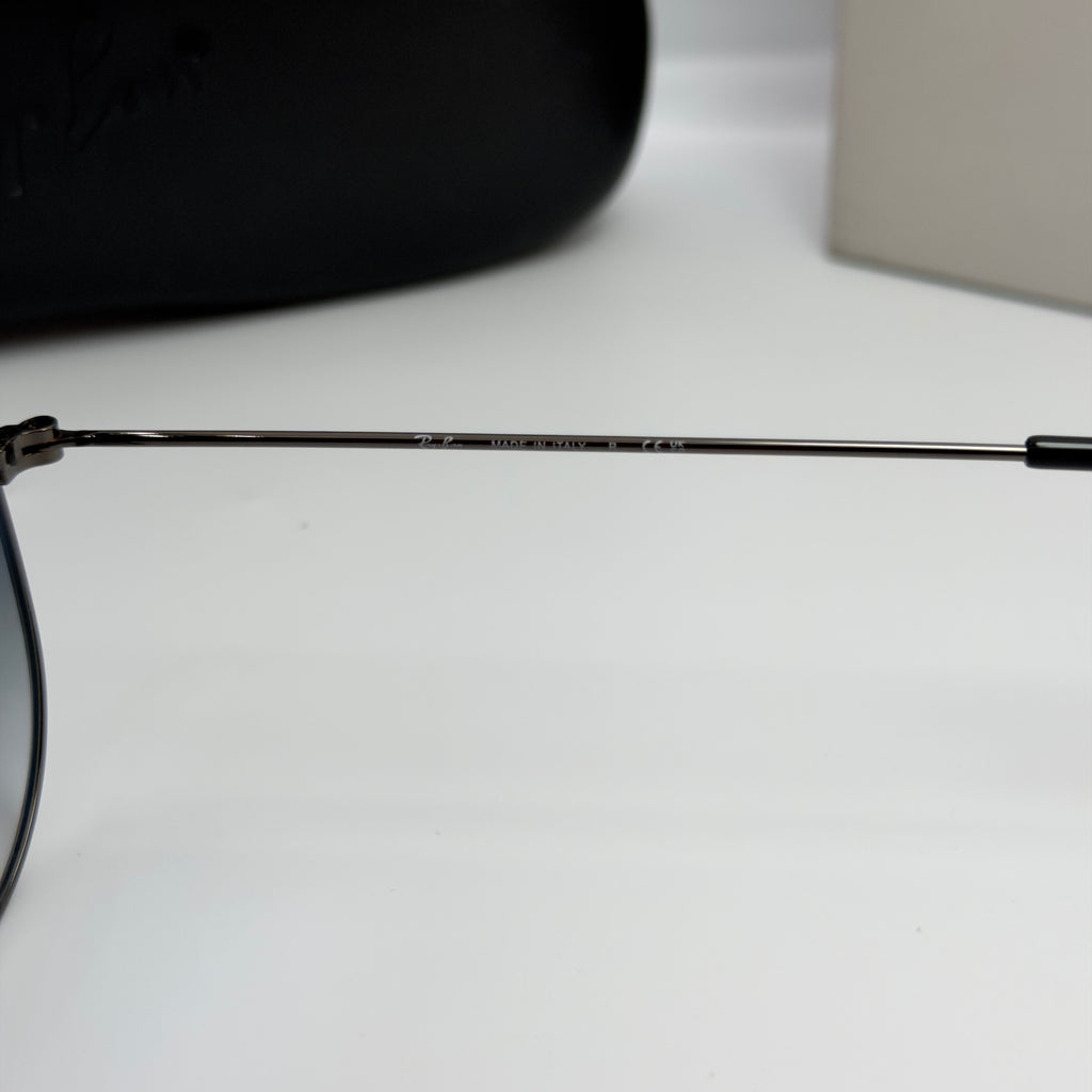 Ray-Ban Aviator RB3025 – Gunmetal & Verres Minéraux Bleu Dégradé