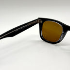 RAYBAN RB2140 Noir transparent (Black Crystal)— Original Wayfarer inclinée