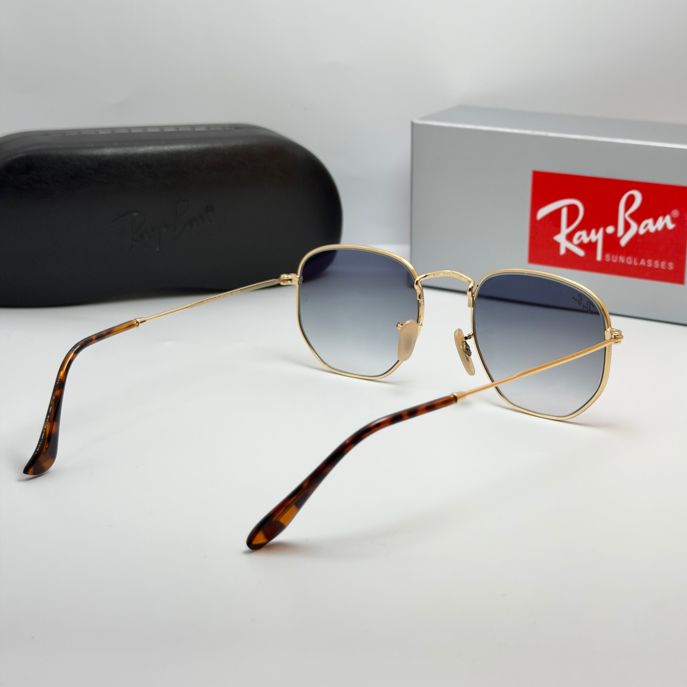 Ray-Ban HEXAGONAL Gold & Blue Gradient (RB 3548-N)