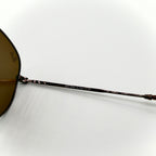 Ray-Ban RB3548-N Hexagonal Gunmetal – Verres Marron