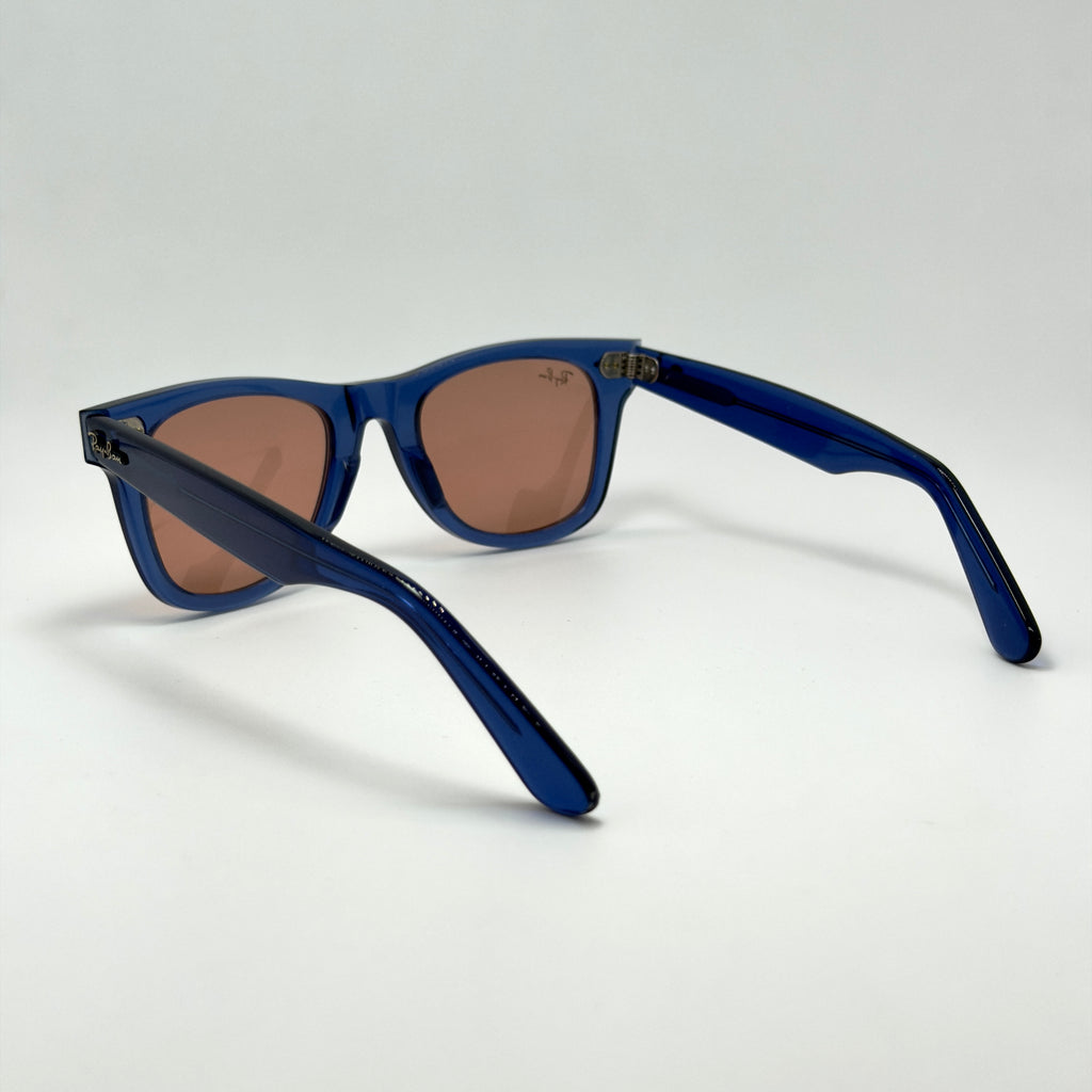 Ray-Ban Wayfarer Crystal Blue RB 2140 6587/C5 (Taille 50-22)
