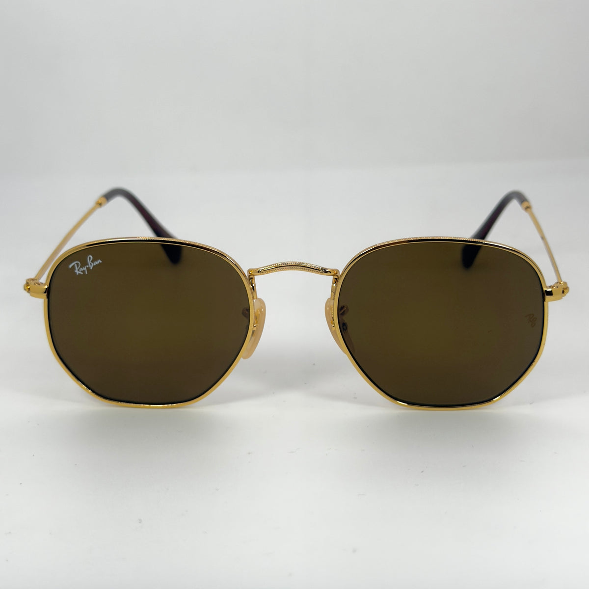 Ray-Ban RB3548-N Hexagonal Gold – Verres Marron
