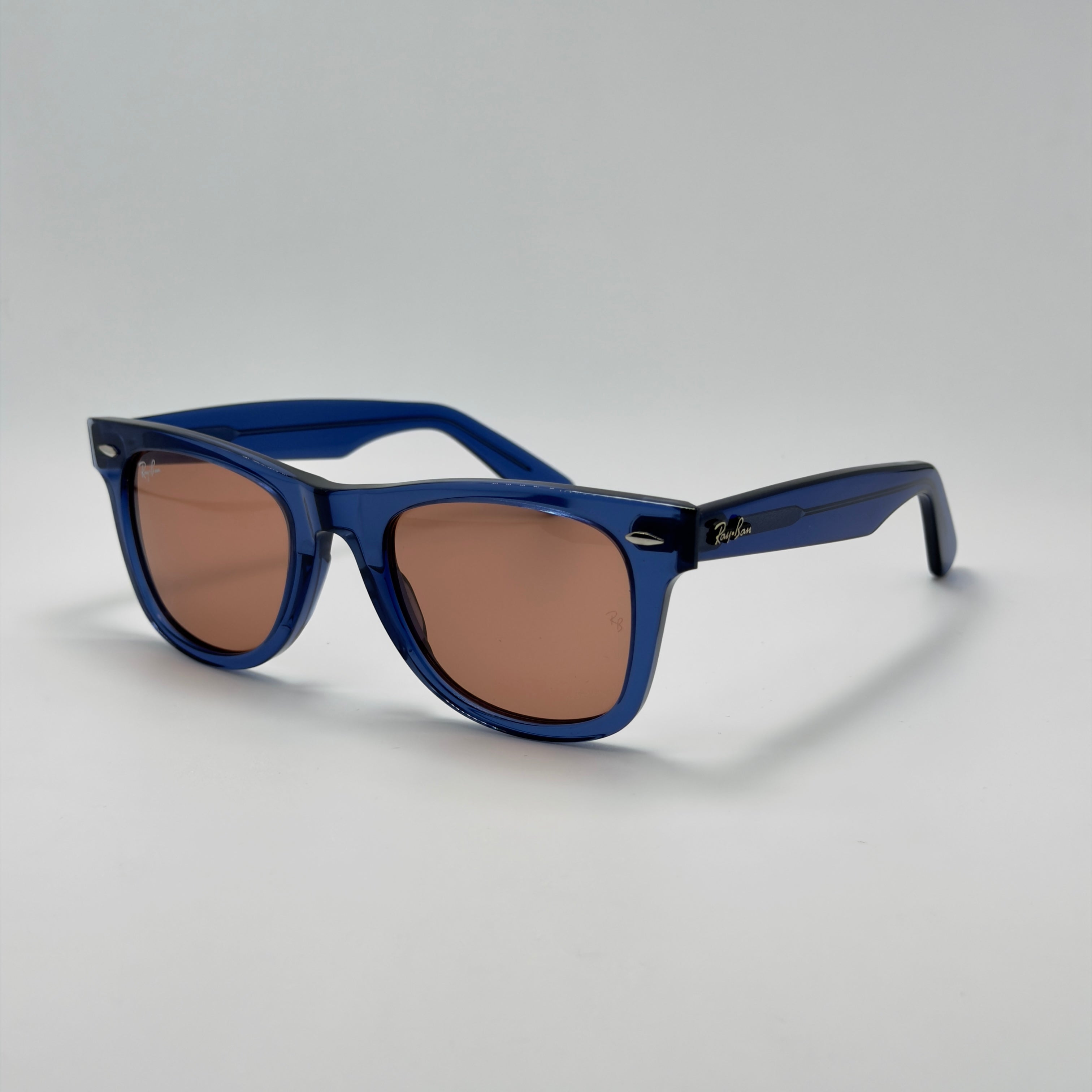 Ray-Ban Wayfarer Crystal Blue RB 2140 6587/C5 (Taille 50-22)