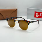 Ray-Ban Clubmaster (Finition Tortoise/Or)