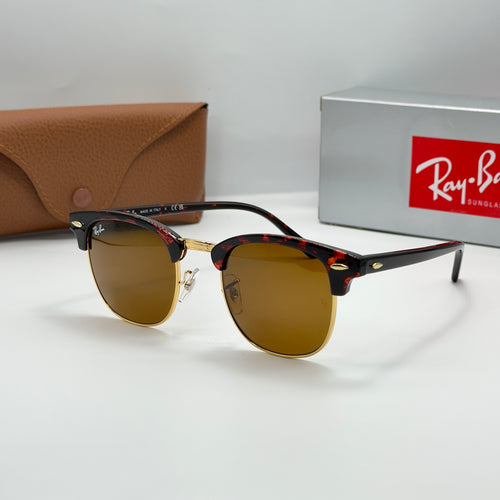 Ray-Ban Clubmaster (Finition Tortoise/Or)