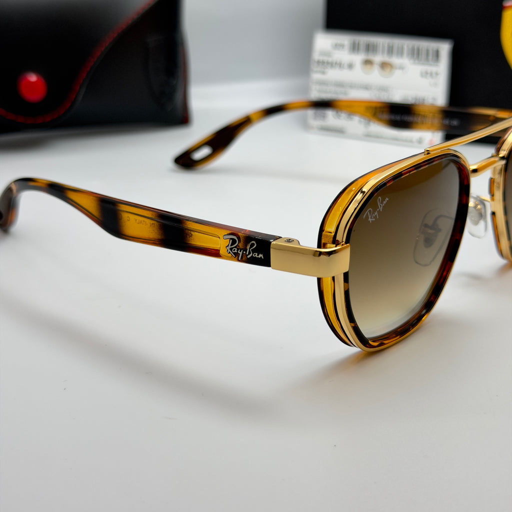 Ray-Ban Scuderia Ferrari Édition – RB3676-M Tortoise & Gold