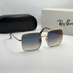 Ray-Ban Square 1971 Doré / Verre Bleu Dégradé