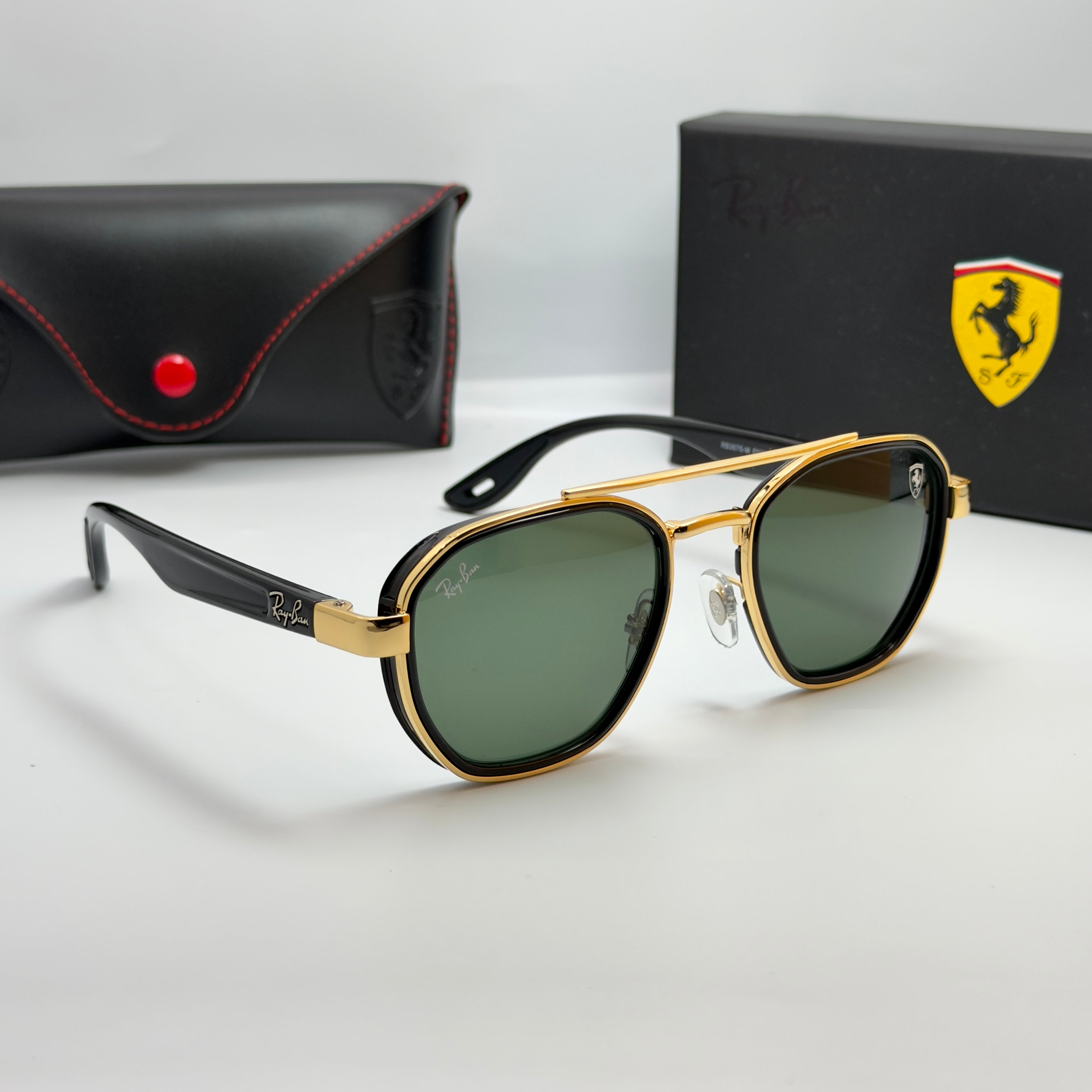 Ray-Ban Scuderia Ferrari Édition – RB3676-M Noir & Or