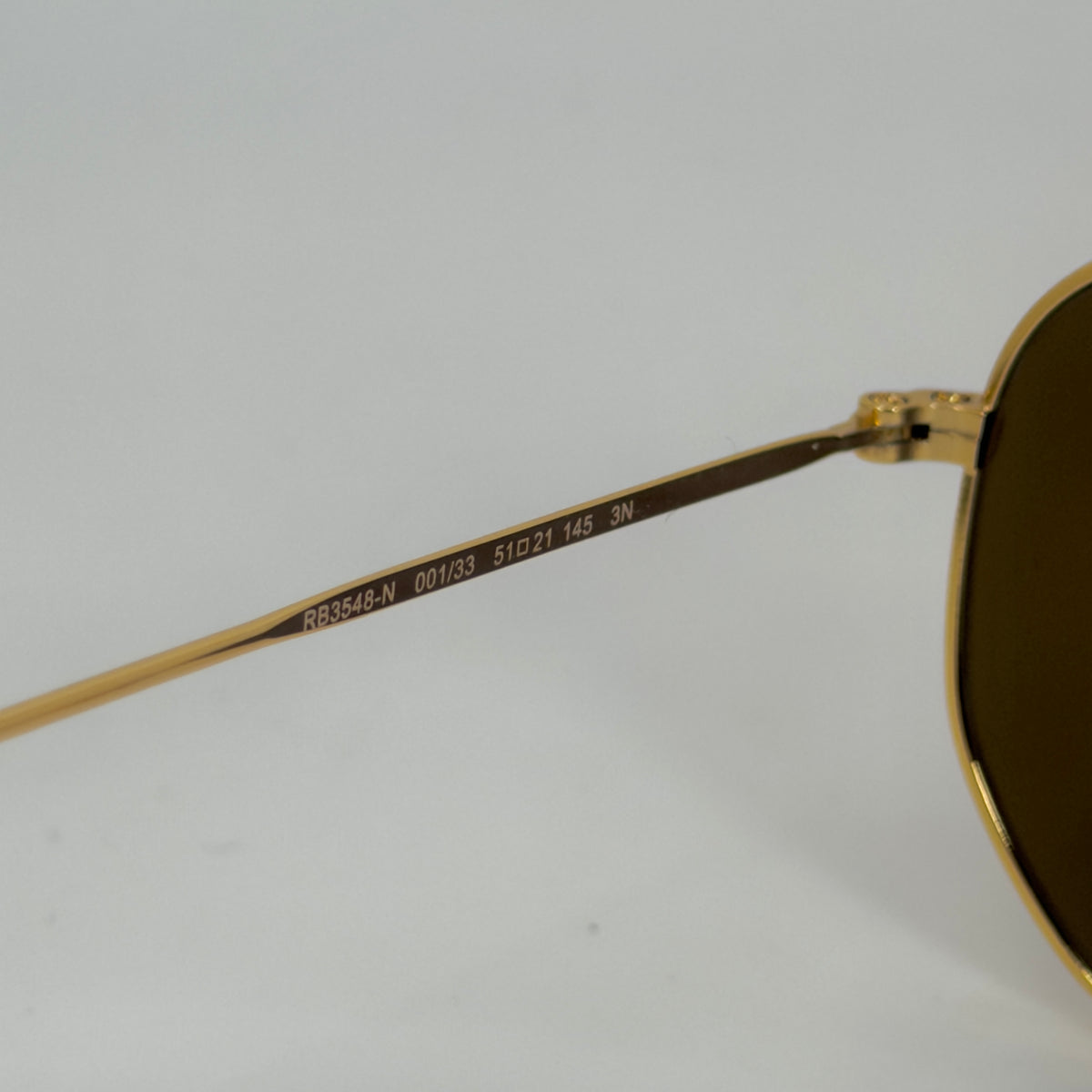 Ray-Ban RB3548-N Hexagonal Gold – Verres Marron