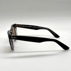 RAYBAN RB2140 Noir transparent (Black Crystal)— Original Wayfarer inclinée