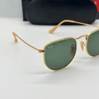 Lunettes Aviator Hexagonal Gold Green – Verres G15