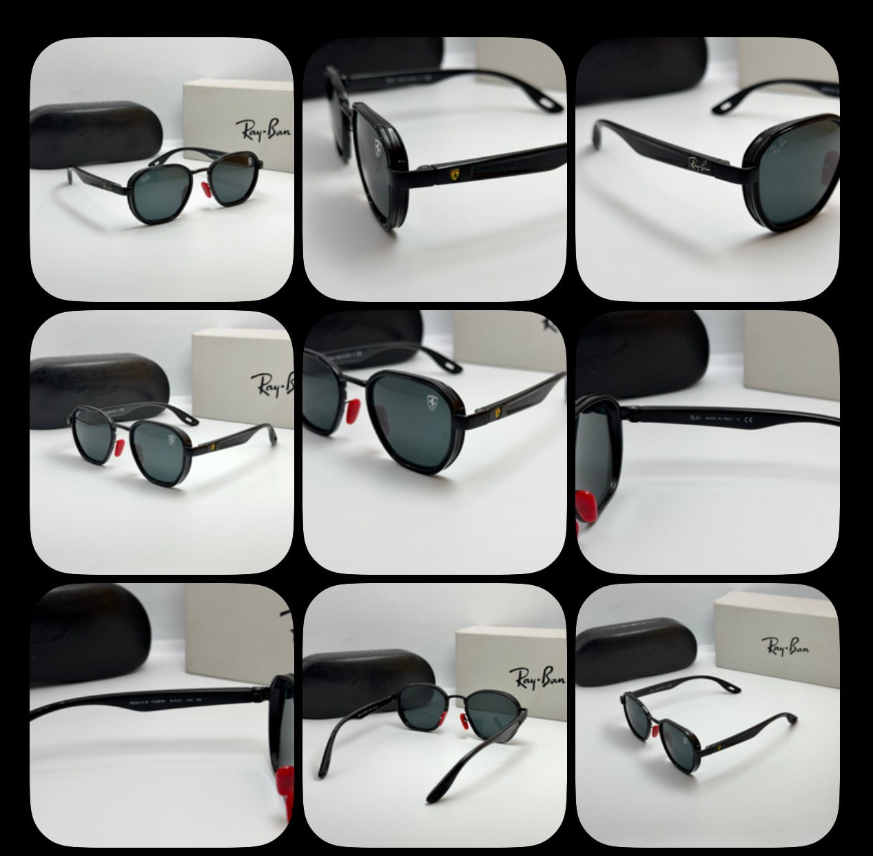 Ray-Ban Scuderia Ferrari Edition – RB3674-M Black & Red