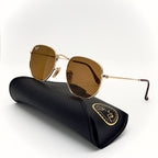 Ray-Ban RB3548-N Hexagonal Gold – Verres Marron